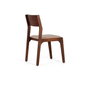GINER Y COLOMER Lot de 2 chaises en bois d'acacia tapissées en tissu, couleur cerise - Dimensions: 44x52x85 cm